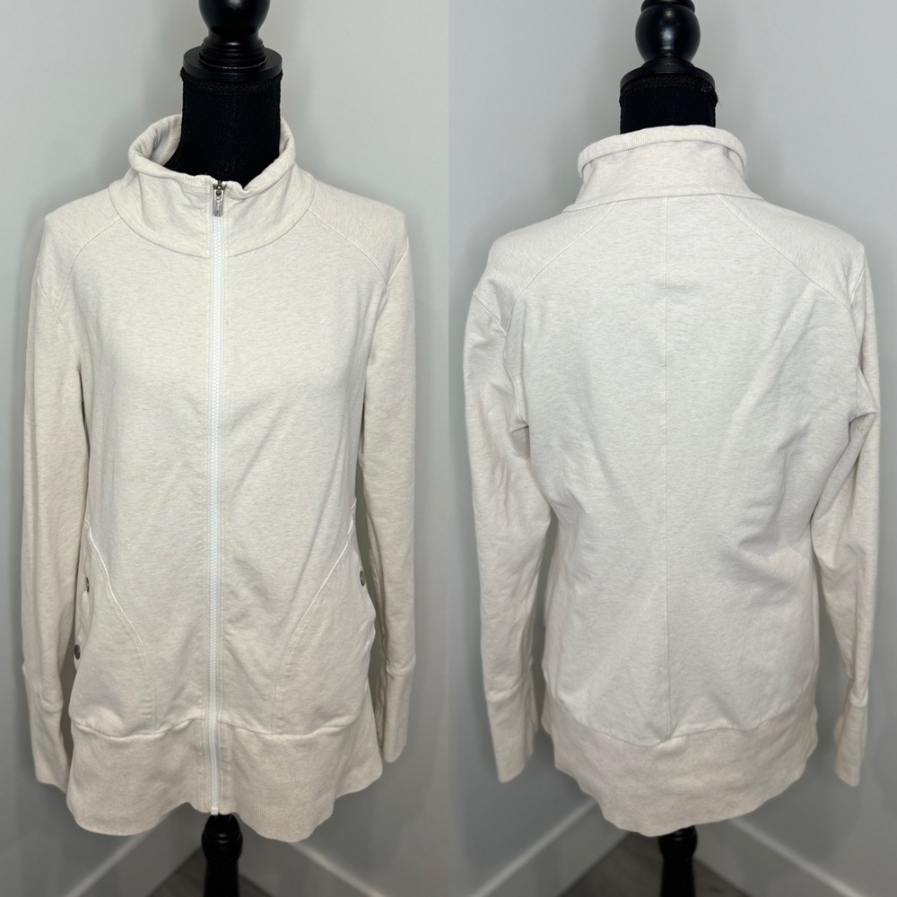 Lucy Women's Light Beige Zip Up Jacket